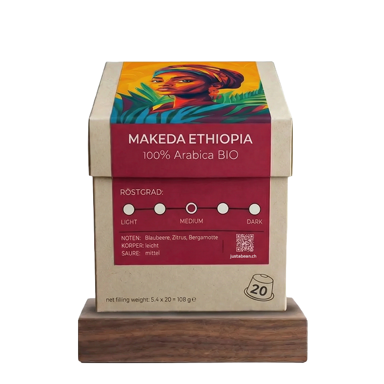Makeda Ethiopia Yirgacheffe  (20 Holzkapseln)